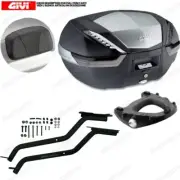 Set GIVI Frame + Bauletto V47NT Back For Honda 600 Silver Wing ABS 2001-20