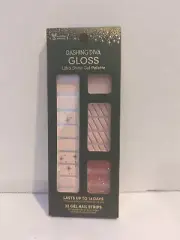 Dashing Diva CHRISTMAS Gloss 32Gel Nail Strips HOLIDAY HIDEAWAY PINK GLITTER NEW