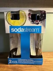 NEW Soda Stream Carbonating Bottles 2 Pack .5L