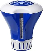 Floating Thermometer, Water Thermometer, Pool Chlorine Dispenser Drift Bromine Tablets Holder for Swimming Spa Hot Tub