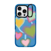 iPhone 16 Pro Impact Ring Stand Case MagSafe Compatible Hearts by Quotes by Christie