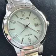 Citizen Lady Eco-Drive Green Dial Watch FE1241-71X