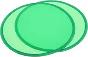 EXAOMBLE 2pcs Mini Round Japanese Foldable Fan Traditional Foldable Fans Hand Fan Folding Foldable Personal Fan Folding Hand Fan Hand Fan Foldable Flying Disc Plastic Green