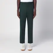 [PT Torino] Dark Green Cotton Trousers 52 IT Green