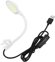 GRIRIW Magnetic Aquarium Fish Tank Led Light Clip-on Betta Fish Tank Accessory Small Light for Freshwater Aquarium Decorations Energy-Saving USB-Powered