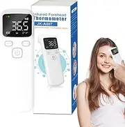 Temperature Gauge No Touch, No Touch Forehead Temperature Gauge LED, Fast Reading Accurate Measurement Digital Thermograph for Adults, Children