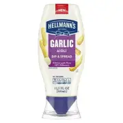 Hellmann's Creamy Vegan Garlic Aioli Dip & Spread Gluten-Free, 11.5 fl oz