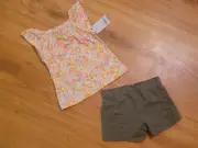 NWT Carter’s 2 piece Cute Top w/Bloomer Shorts Size 18 months