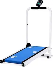 Foldable Treadmill Folding Treadmill Non-Motorized Walking Jogging Running Machine with Display - for Home Gym Fitness Exercise Trainer