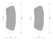 Brand New Bosch Rear Brake Pads for Toyota Chaser X9 2L Petrol 1GFE 1992 - 1996