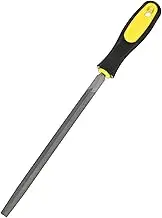 uxcell Triangular Metal File 8 Inch, High Carbon Steel File Diamond File Hand File W PVC Grip Handle for Wood/Metal/Ceramic/Glass/Stone/Jewelry/Tile/Model/DIY/Sharpening File