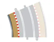 Scalextric Radius 4 22.5° Curve Track Tan Inner Borders - 4pcs C8282