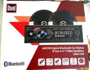 Dual AM/FM Digital Bluetooth Car Stereo & Two 6.5" 2-Way Speakers XDM17SPK New