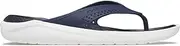 [Crocs] Unisex's Literide Flip Flops, Navy, 12 US Women/11 US Men