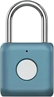 [Generic] Biometric Padlock - Electronic Fingerprint Padlock, Stainless Steel SMARTFINGERPRINT Lock | Smart Padlock with Keyless Biometric, Electronic Metal Keyless Thumbprint Lock for Gym, Luggage, Bookcase