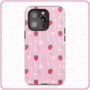 Sweet Strawberry (Vines) iPhone Case Tough Pro 13 Max 16 15 14 MagSafe