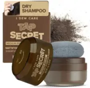 Dry Shampoo Powder - Tap Secret Medium Brown | with Betaine, Black Ginseng, Non-