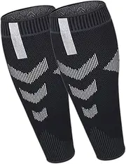 minkissy Calf Compression Sleeves 2 Pieces Leg Warmers for Men Women Elastic and Breathable Design