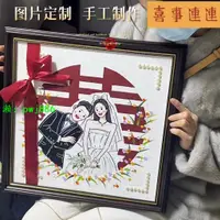 在飛比找樂天市場購物網優惠-純手工定制婚紗照結婚禮物送閨蜜結婚禮物結婚送新人禮物石英砂