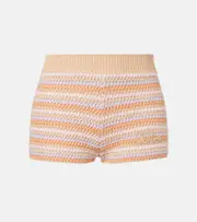 [Chloe] Chloé Knitted cotton shorts AU 12 multicoloured