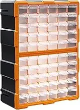 shjxi 60 Grids Drawer Storage Cabinet, Small Parts Organizer, Stackable Drawer Storage, Hardware Storage Cabinet, Crafts Drawer Organizer, Garage Organization Storage for Home