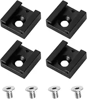Tiardey 4 Pack Cold Shoe Flash Adapter, Hot Shoe Mount, Hot Shoe Adapter, Extended Cold Shoe Mount for Camera DSLR Flash, Speedlight Camcorder Rigs