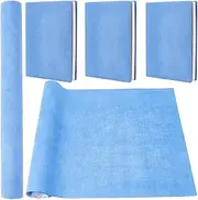CRASPIRE 51 x 11.8inch Suede Book Cloth for Book Binding Fabric Surface Paper Backed Bookcover Books Album Scrapbooking Archival DIY Covering Protector Bookcloth Bookbinding Supplies Denim Blue