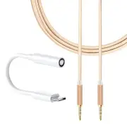Type C to Audio Aux Jack Cable High Efficiency Male to Male Cable For OnePlus 9
