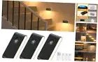 Rechargeable Night Light, Wireless Stair Lights Indoor, Warm 3 Pack Black