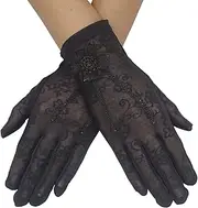 [Bienvenu] Outdoor Summer Screentouch Driving Gloves Sunproof Lace Short Gloves