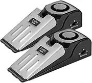ThreeH Door Stopper Alarm 2 Pack 120dB Loud Portable Wedge Entrance Alert Safety Tools for Home Security House Apartment Hotel Travel