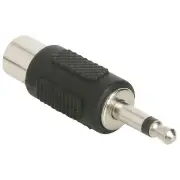 1 PIECE - 3.5mm MONO MALE PLUG TO RCA FEMALE JACK - ADAPTER # 12-7405 / MA66