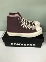 Converse Women's CTAS Lift Hi Top Platform Sneakers A03721C Dark Wine
