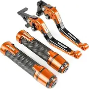 Handlebar Kits CNC Motorcycle Adjustable Folding Brake Clutch Levers Handlebar Hand Grips Fit for CB190R CB 190R CB190 R 2015-2018 2016 2017 (Color : 18)