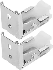 [FUTUREORYY] 2pcs Universal Blind Mounting Clips: Valance Brackets - Vertical Blind Replacement Accessories - DIY Kit for Office & Home Window
