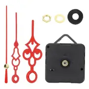 1Set Quartz Clock Movement Mechanism 1/2" Shaft for 2-3mm Clock Dial Thick Red