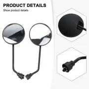 Versatile M8 Wide Angle Convex Rearview Mirror for For ebike Electric Bikes
