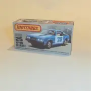 Matchbox Lesney Superfast 25 h Toyota Celica GT K Style Repro Box