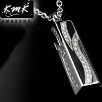 在飛比找momo購物網優惠-【KMK鈦鍺精品】湧泉(三角能量錐形皓石項鍊)