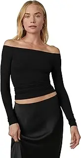 [Joe's Jeans] Women's The Devin Off The Shoulder Long Sleeve Top