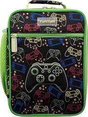Avanti YumYum Kids Insulated Lunch Bag, 3D Gaming,Black