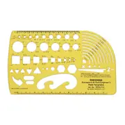 Geometric Drafting Surveyors and Civil Engineers Field Template Drawing Stencil