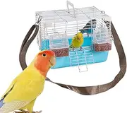 Bird Cage | Lightweight Parrot Carrier Cage - with Removable Tray and Handle, Pet Supplies for Avian Veterinary Visits