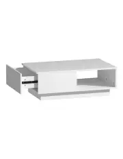 [Artiss] LED Lights Coffee Table in White