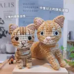 🐱 腳焦喵手作｜預購｜橘貓 橘子貓｜鉤針娃娃 貓咪公仔｜擺飾 吊飾 鑰匙圈｜YES008