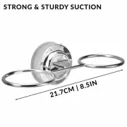 Bathroom Suction Cup Holder Toothbrush Holder Stainless Steel Chrome Kits