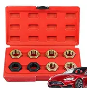 Rethreading Tool Kit | Thread Chaser Set Metric Restorer Kit - Hex Tap Die Repair Tool Rethreading Tapping Accessories for Bolts