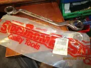 NEW VINTAGE SIDCHROME RING SPANNERS X 2, 3/4" & 7/8" BS "O",11/16 & 5/8" "F"
