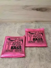 2 PACKS Ernie Ball 2854 Super Slinky Nickel Wound Short Scale Electric Bass 40-