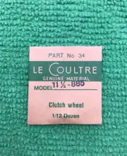 Jaeger LeCoultre Clutch Wheel Cal. 11 1/2 885 Part 407 34, NOS